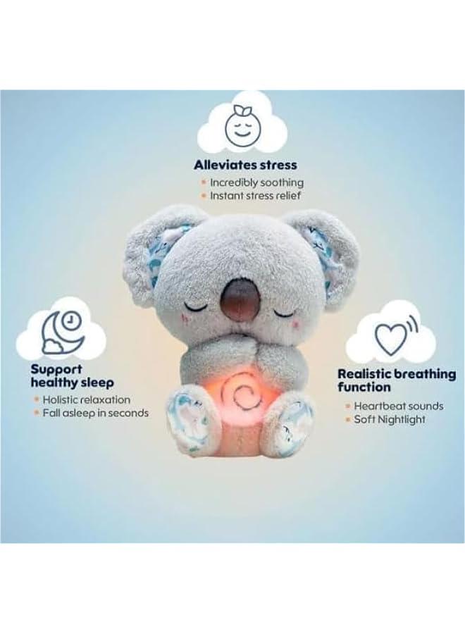 Breathing Otter Sleep Buddy,Cute Calming Otter, Resting Calming Sleeping Bear, Portable Plush Toy with Music Light, Gift Relieving Breathing,Mush Sleepy Otter,Nutria para Dormir Bebe (Pink)