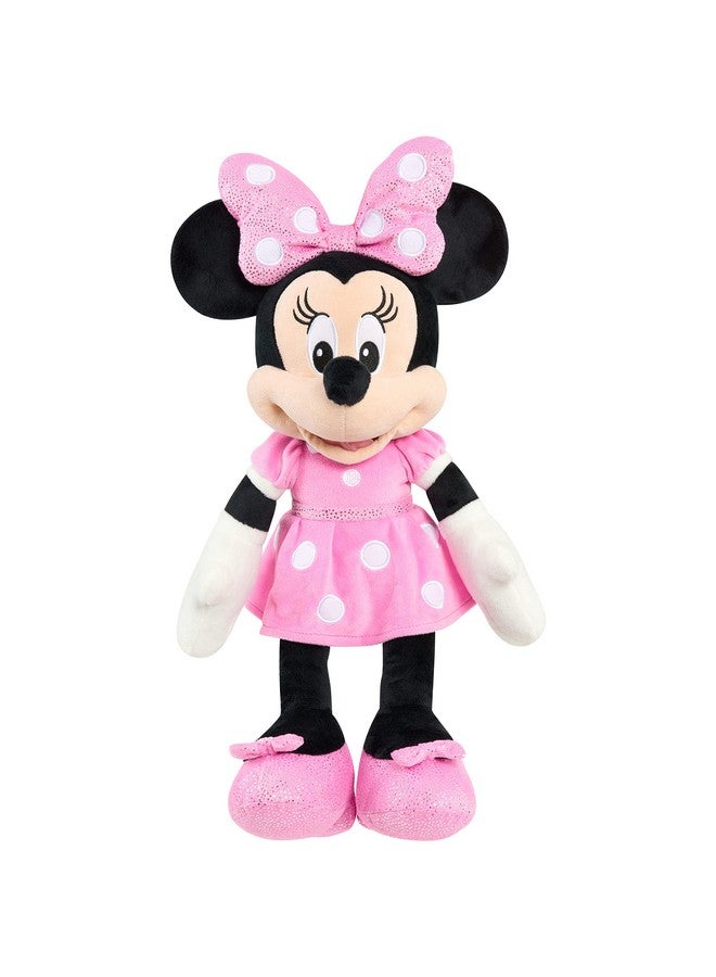 Disney Junior Mickey Mouse Large 19 Inch Plush Minnie Mouse, Officially Licensed Kids Toys For Ages 2 Up By Just Play