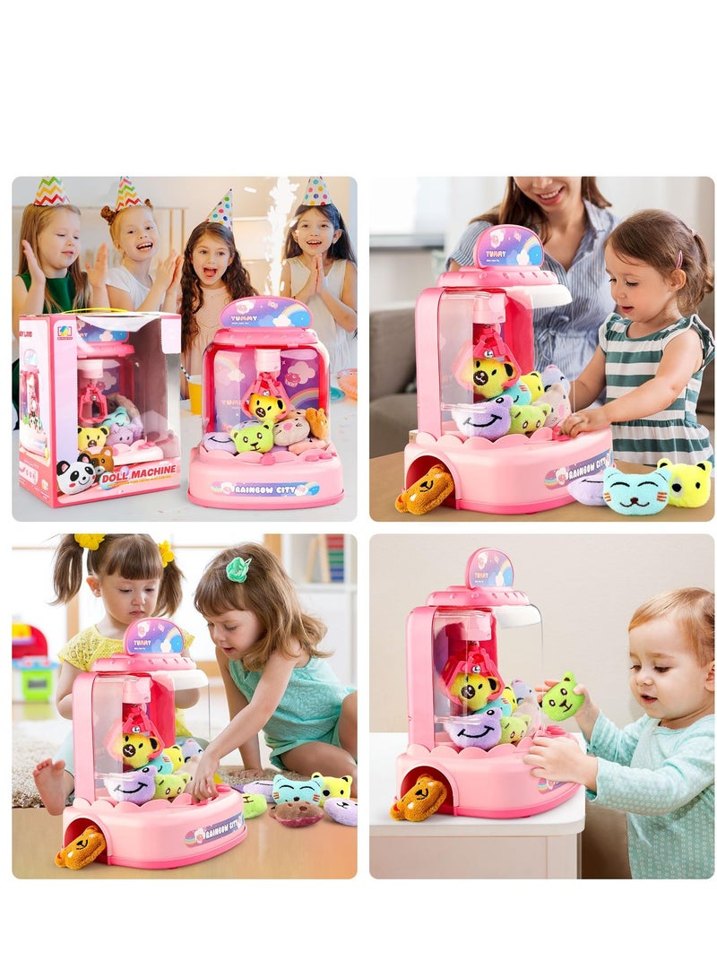 Fun Claw Machine for Kids, Electronic Arcade Game with Music and Lights, Mini Vending Toy for Birthday Gifts, Perfect for Ages 3 to 9