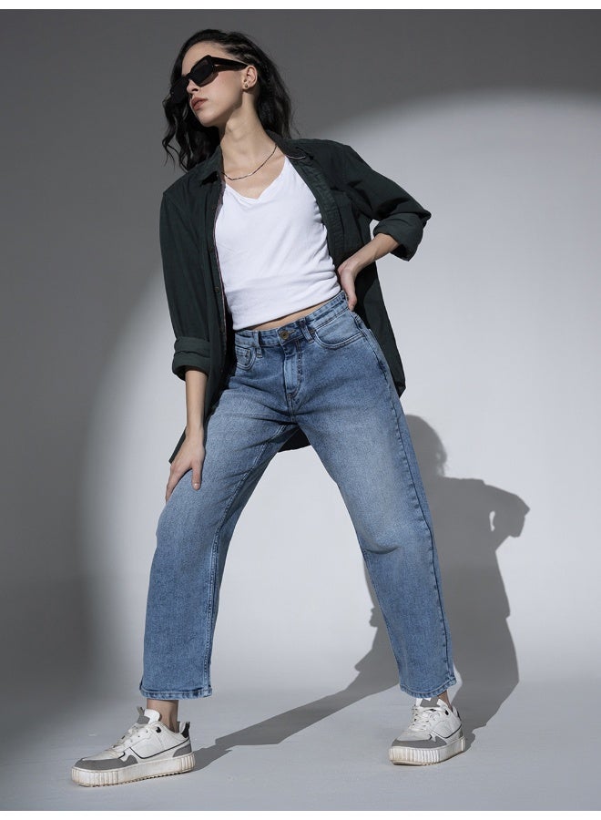 Women Mid Blue Jeans - Stylish Denim with a Perfect Fit