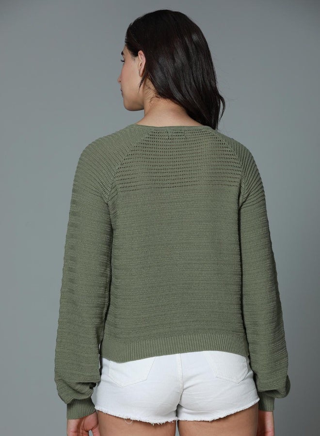Women Green Tops - Regular Fit Casual Wear