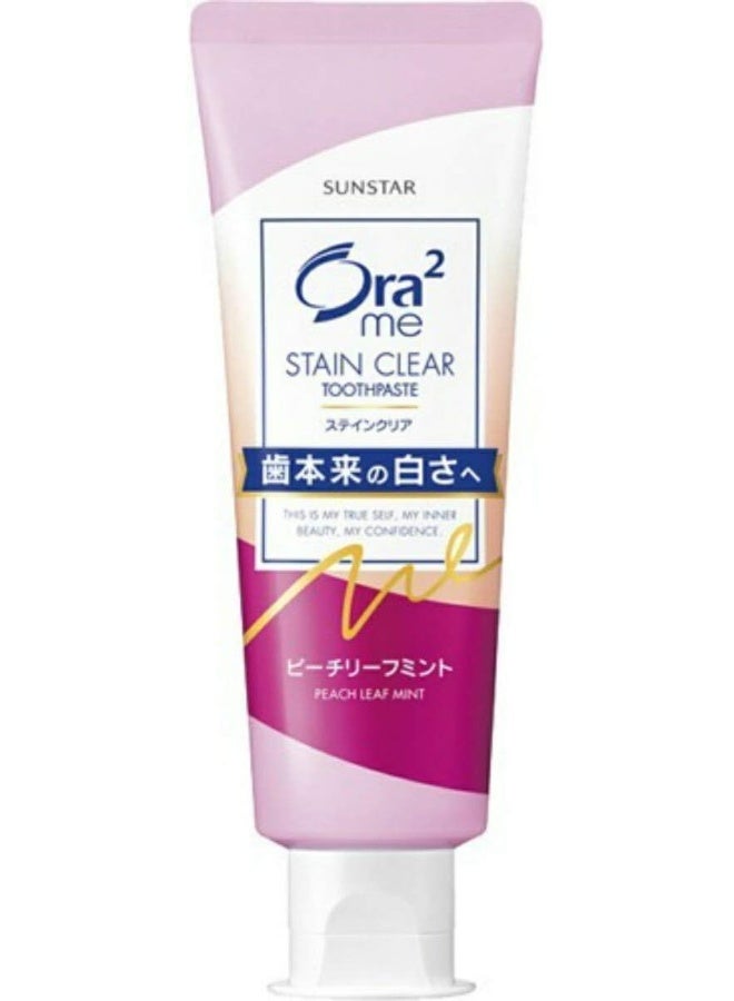 Sunstar Stain Clear Whitening Toothpaste 130G Peach Leaf Mint