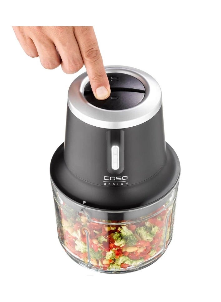 CASO Chop & Go Cordless Design Chopper with 4 Stainless Steel Blades