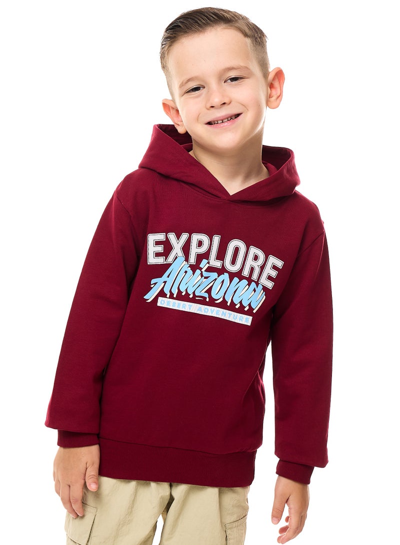 Boys' Hoodie (2 - 8yrs) Maroon