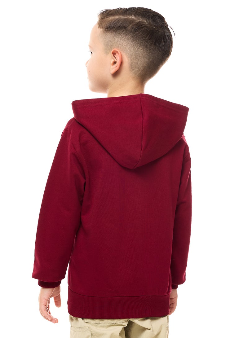 Boys' Hoodie (2 - 8yrs) Maroon