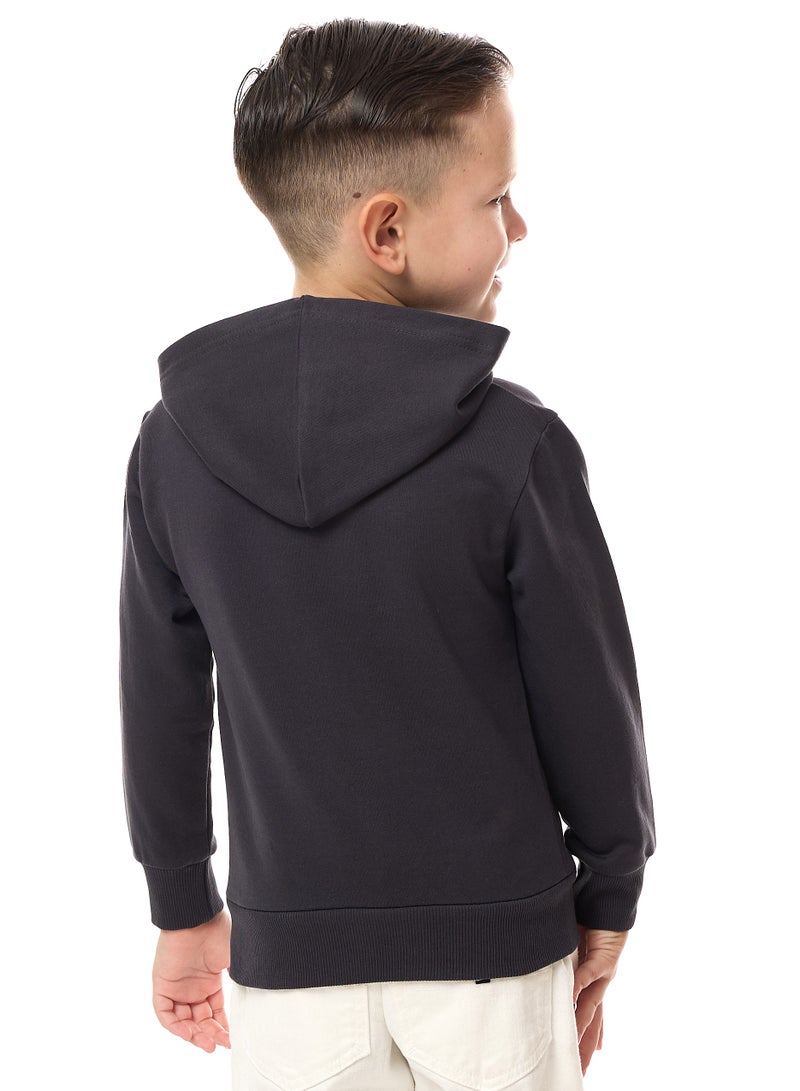 Boys' Hoodie (2 - 8yrs) Dark Grey