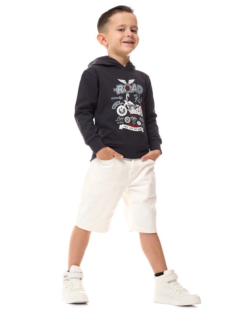 Boys' Hoodie (2 - 8yrs) Dark Grey