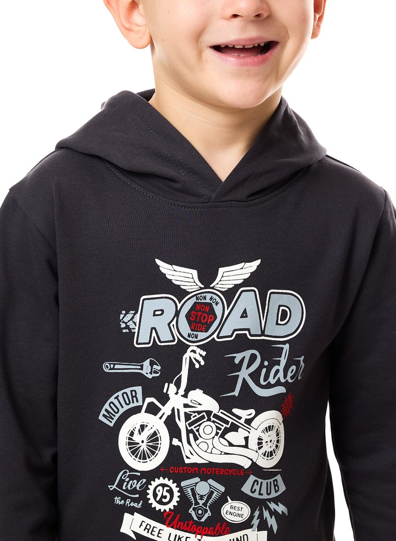 Boys' Hoodie (2 - 8yrs) Dark Grey