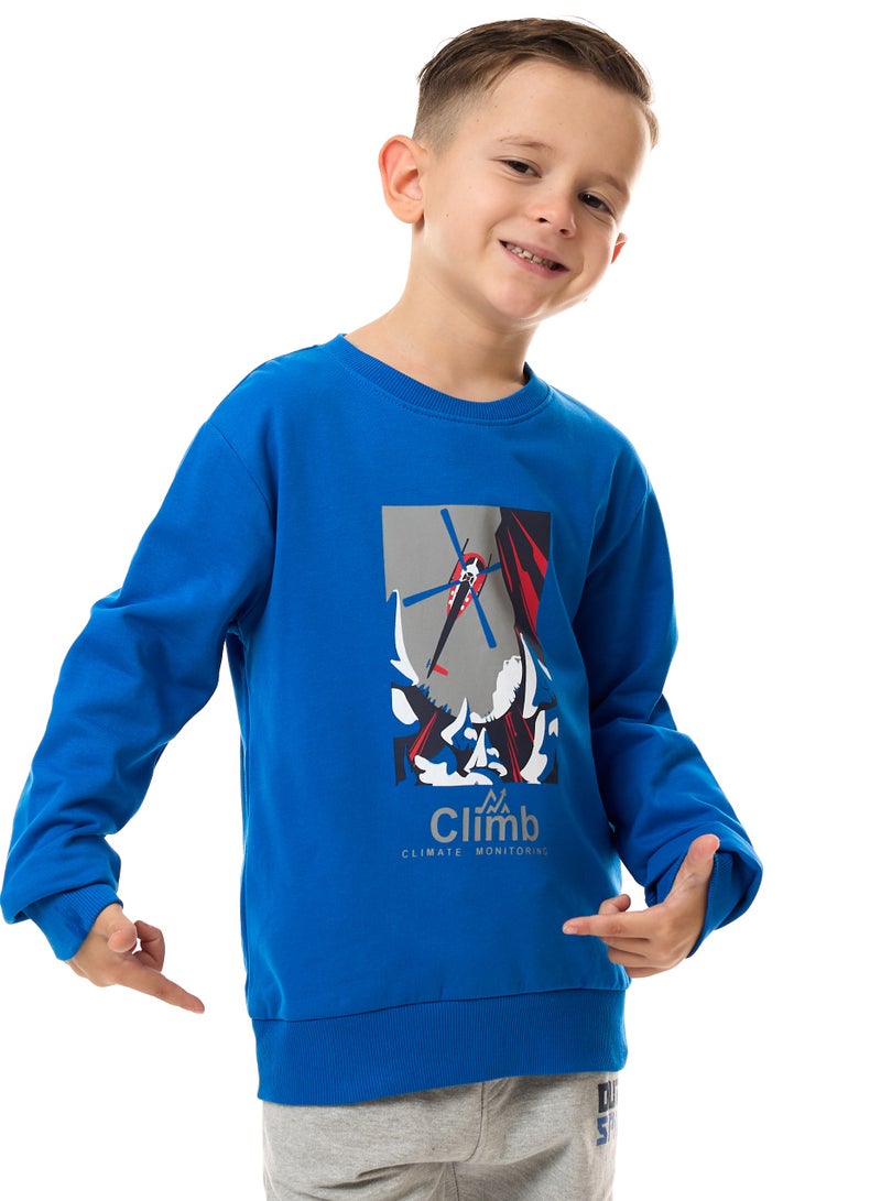 Boys' Sweatshirt with Graphic Prints