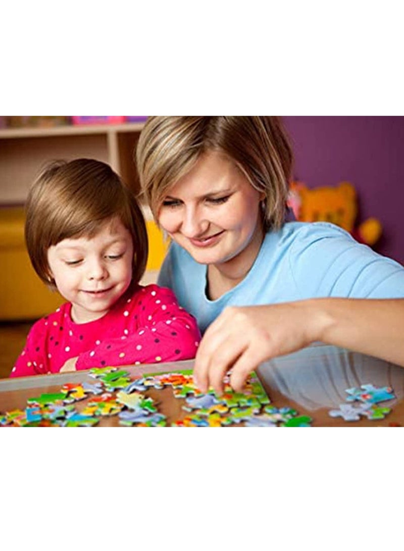 Puzzles for Kids Ages 4-8 Year Old 100 Piece with Safe Material Fun Playing While Improve Logic Mind and Focusing for Toddler Children Learning Educational Puzzles Toys for Boys and Girls Camping