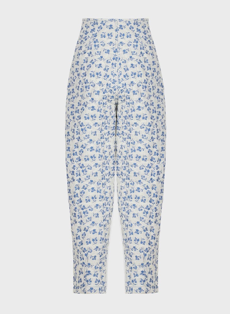 Printed High Waist Pants