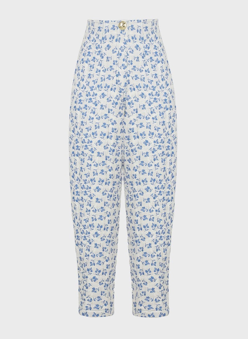 Printed High Waist Pants