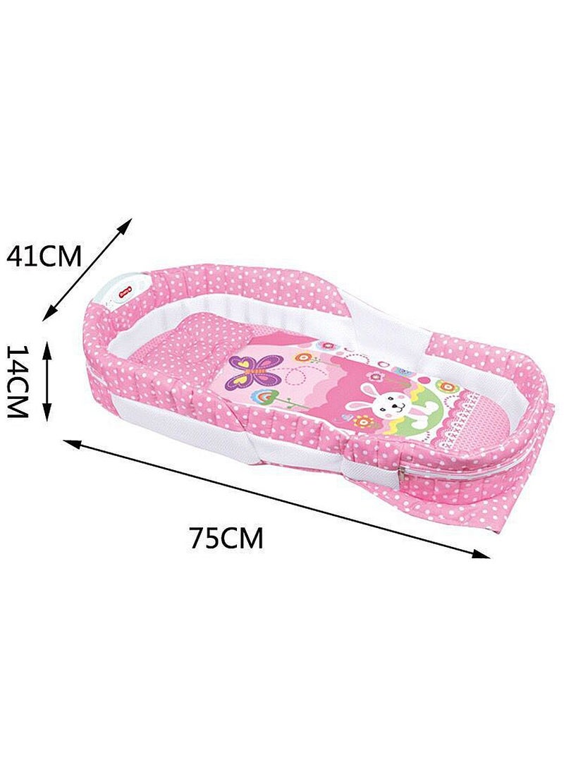 Portable And Foldable Bed With Light, Music And Diaper Changing Table