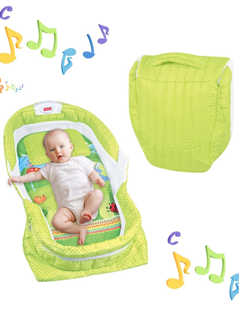 Portable And Foldable Bed With Light, Music And Diaper Changing Table