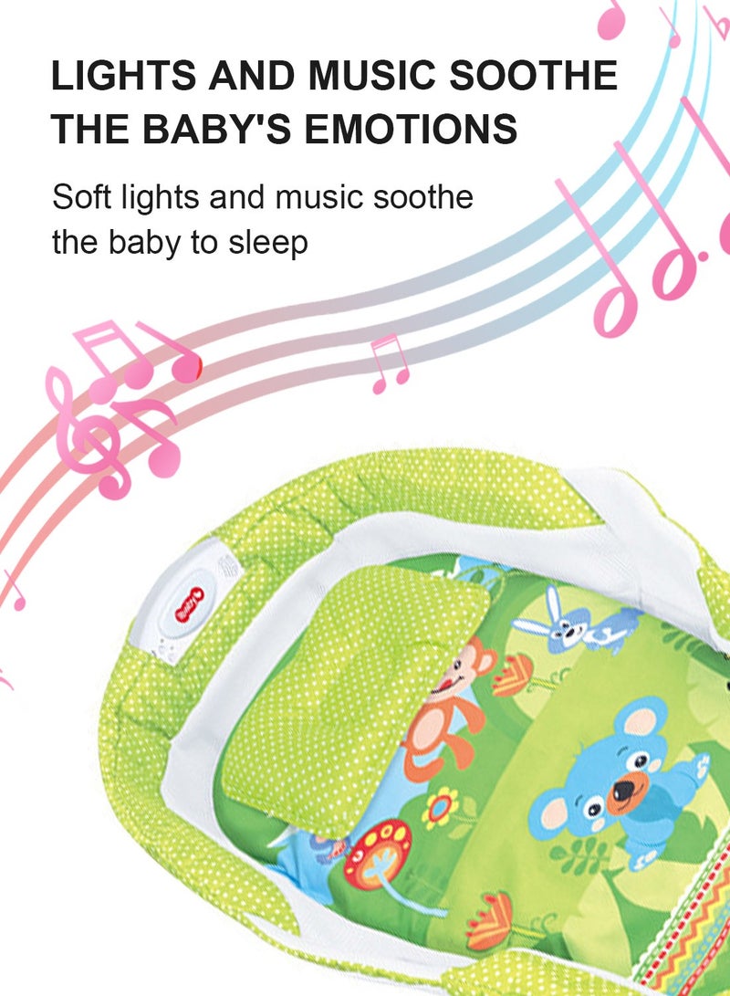 Portable And Foldable Bed With Light, Music And Diaper Changing Table