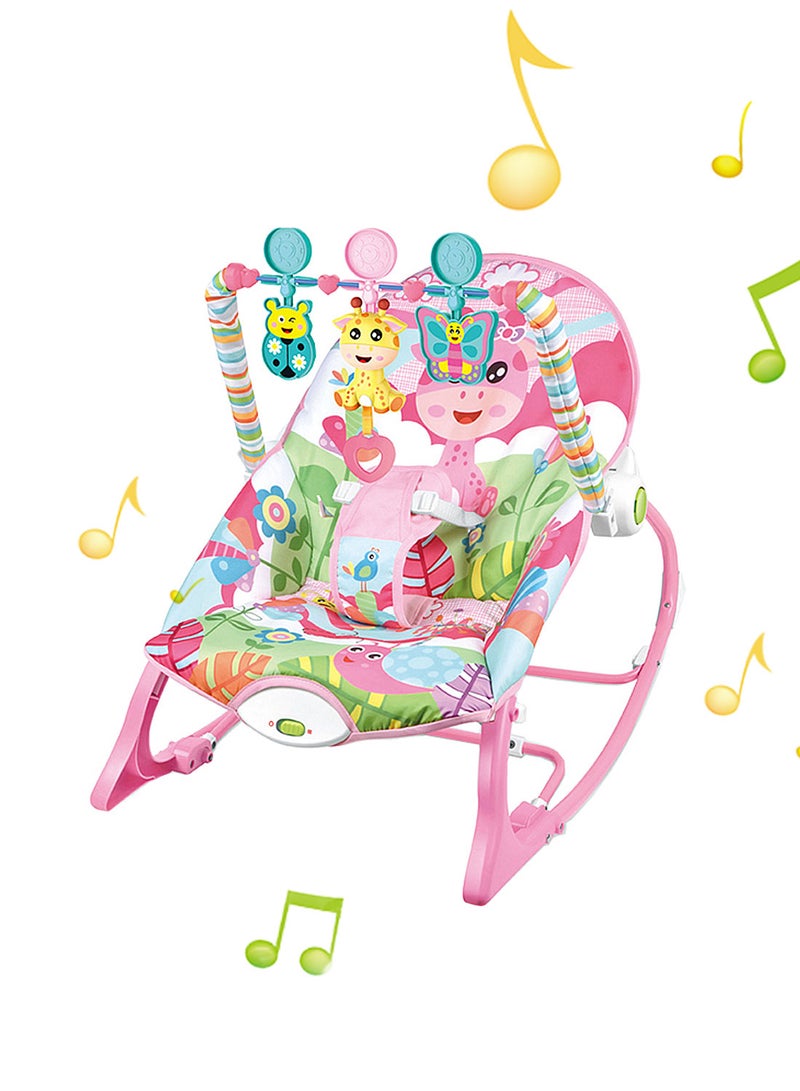 Infant Electric Vibrating Musical Rocking Chair, Load Capacity 40lbs/18kg Age Standard 0+