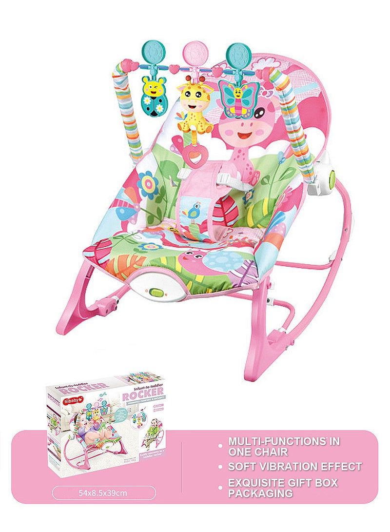 Infant Electric Vibrating Musical Rocking Chair, Load Capacity 40lbs/18kg Age Standard 0+