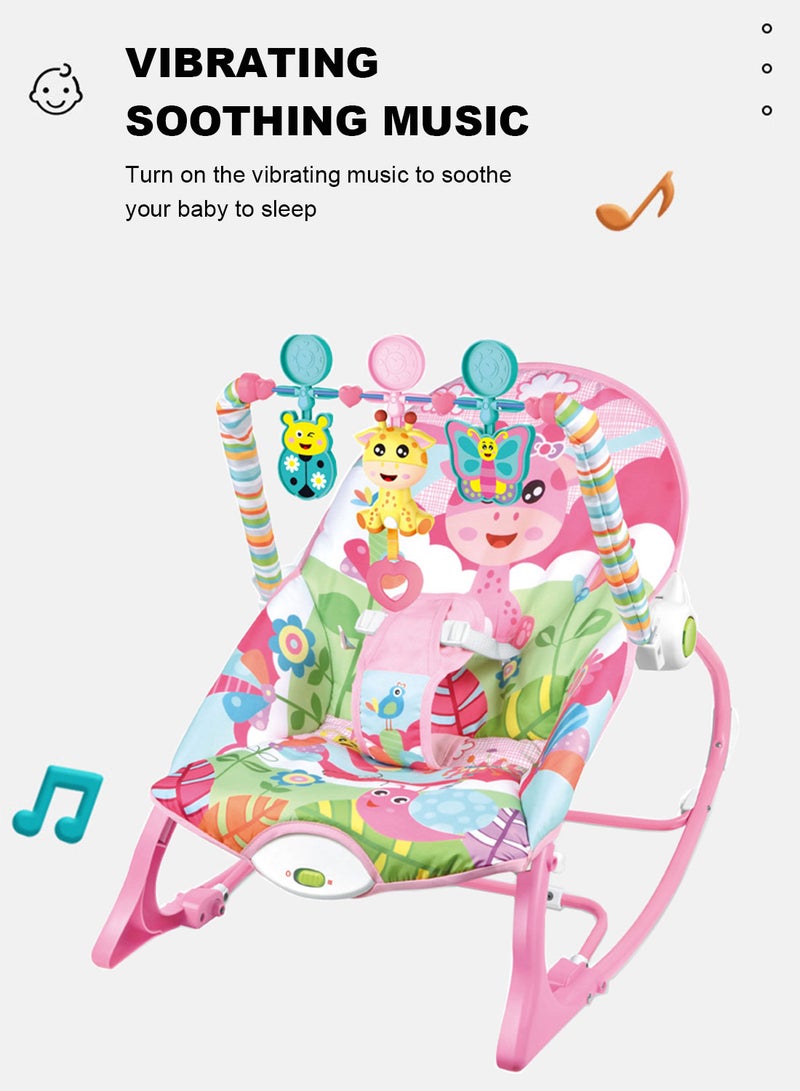 Infant Electric Vibrating Musical Rocking Chair, Load Capacity 40lbs/18kg Age Standard 0+