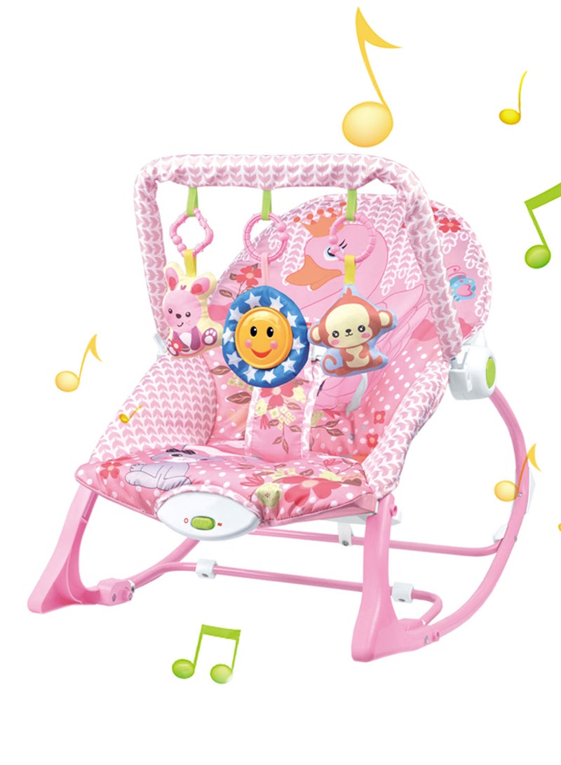 Infant Electric Vibrating Musical Rocking Chair, Load Capacity 40lbs/18kg Age Standard 0+