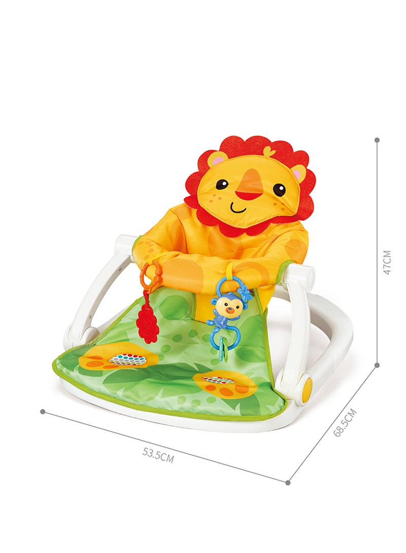 Multifunctional  Infant Floor Seat, Portable And Foldable Infant Baby Chair, Baby Aactivity Seat With Toys