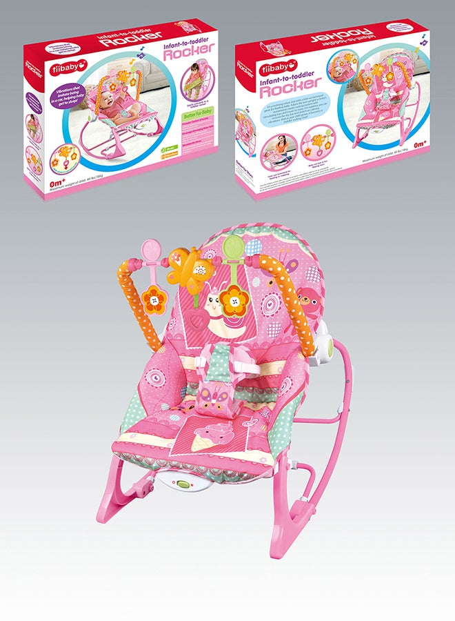 Infant Electric Vibrating Musical Rocking Chair, Load Capacity 40lbs/18kg Age Standard 0+