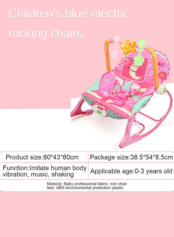 Infant Electric Vibrating Musical Rocking Chair, Load Capacity 40lbs/18kg Age Standard 0+