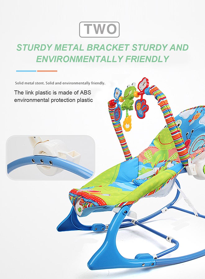 Infant Electric Vibrating Musical Rocking Chair, Load Capacity 40lbs/18kg, 0 Months +