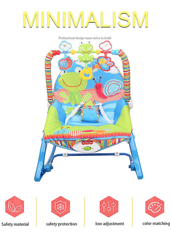 Infant Electric Vibrating Musical Rocking Chair, Load Capacity 40lbs/18kg, 0 Months +