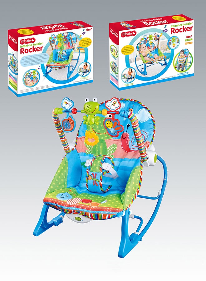 Infant Electric Vibrating Musical Rocking Chair, Load Capacity 40lbs/18kg, 0 Months +