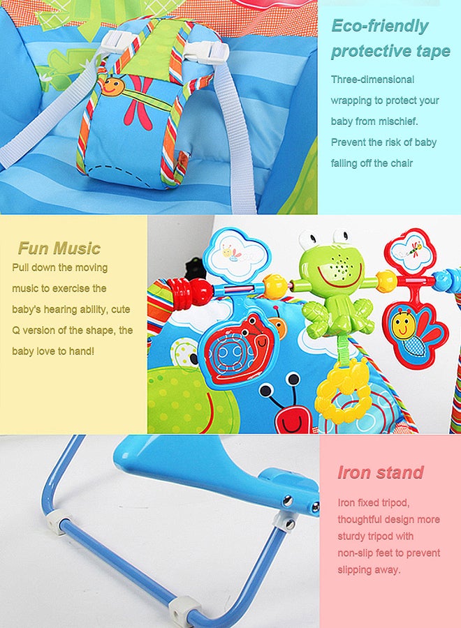 Infant Electric Vibrating Musical Rocking Chair, Load Capacity 40lbs/18kg, 0 Months +