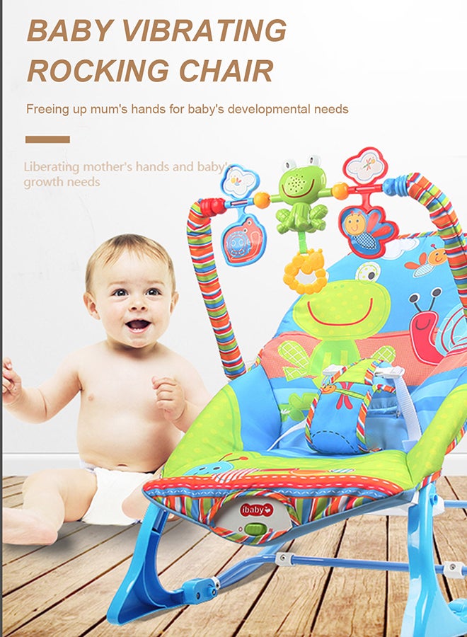 Infant Electric Vibrating Musical Rocking Chair, Load Capacity 40lbs/18kg, 0 Months +