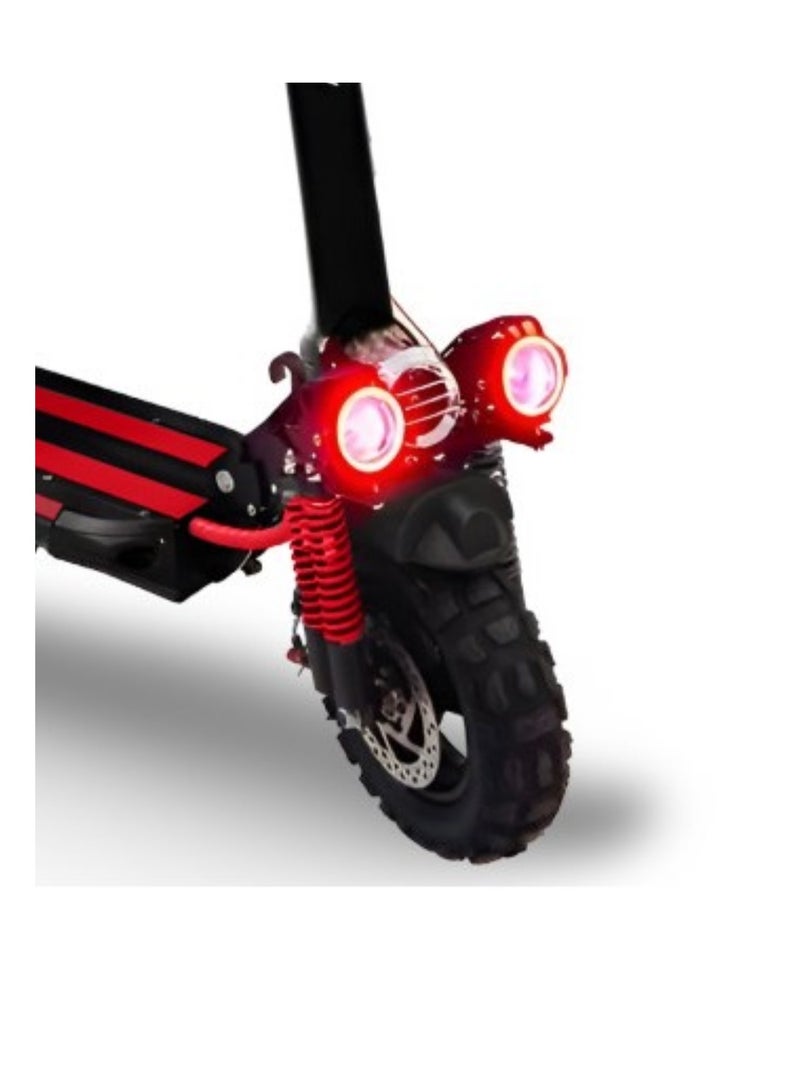 K2 Electric Scooter 2000W Motor 48V Battery 15 Amp Red