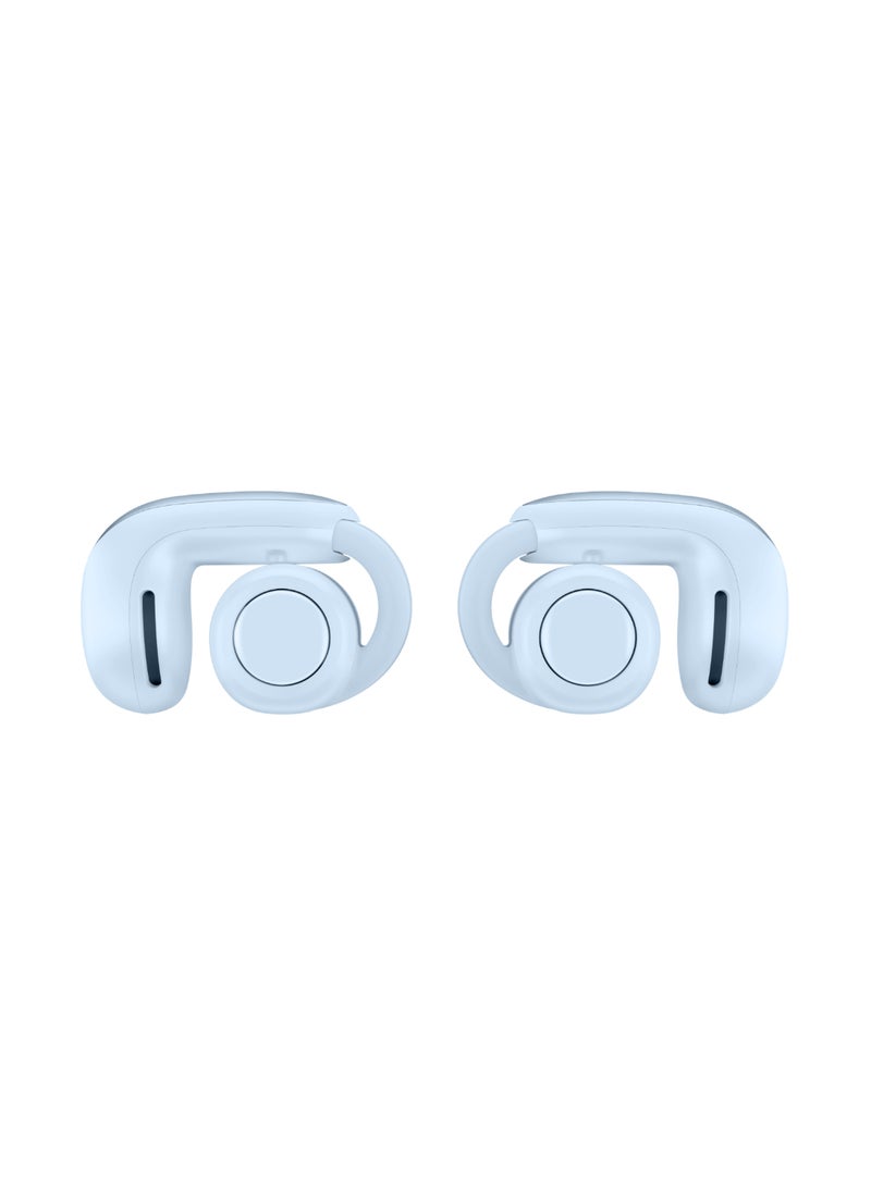 Ultra Open Earbuds with OpenAudio Technology, Open Ear Wireless Earbuds Moonstone Blue