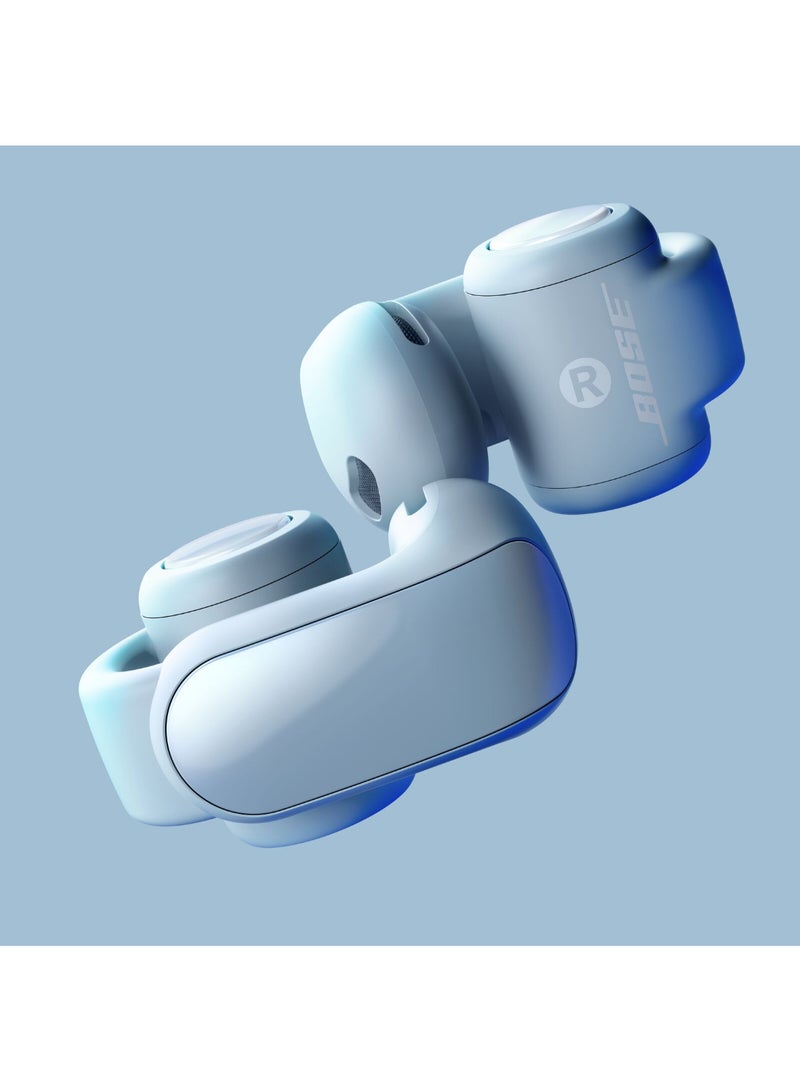 Ultra Open Earbuds with OpenAudio Technology, Open Ear Wireless Earbuds Moonstone Blue