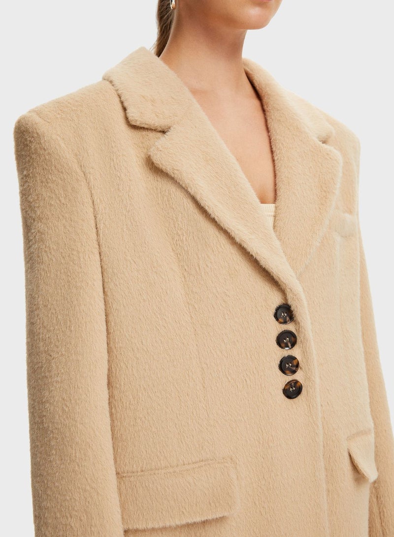 Button Detail Tailored Jacket