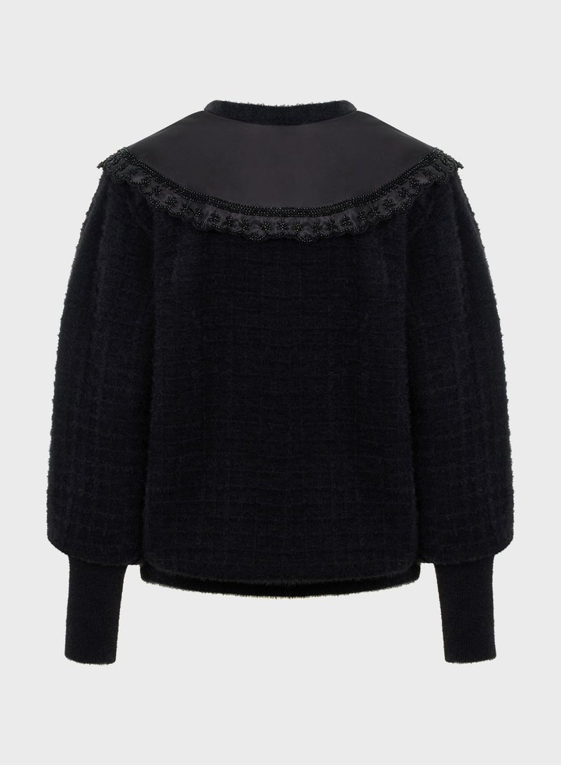 Ribbed Round Neck Sweater