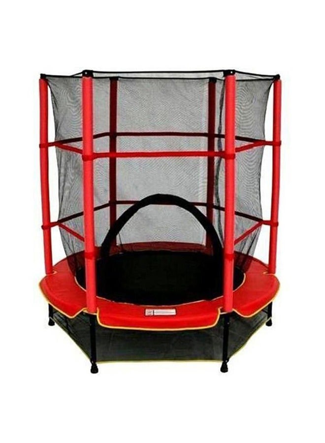 Heavy-Duty Indoor And Outdoor Jumping Trampoline With Safety Net For Safe Play Time 4feet