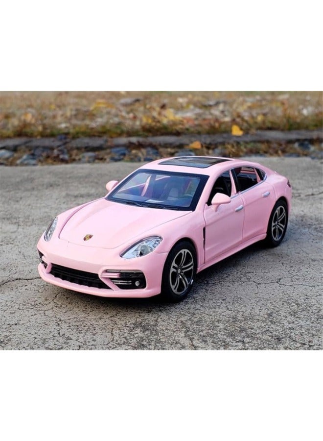 Car Models for Porschee Palamelaa Coupe, Pull Back Children's Toy Collectibles 1/32 Alloy Die Casting Car Model Toy Birthday Souvenir (PINK)