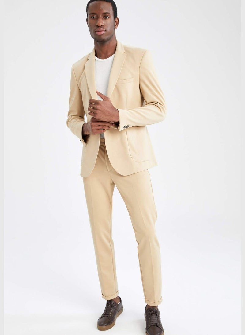 Slim Fit Basic Blazer Jacket