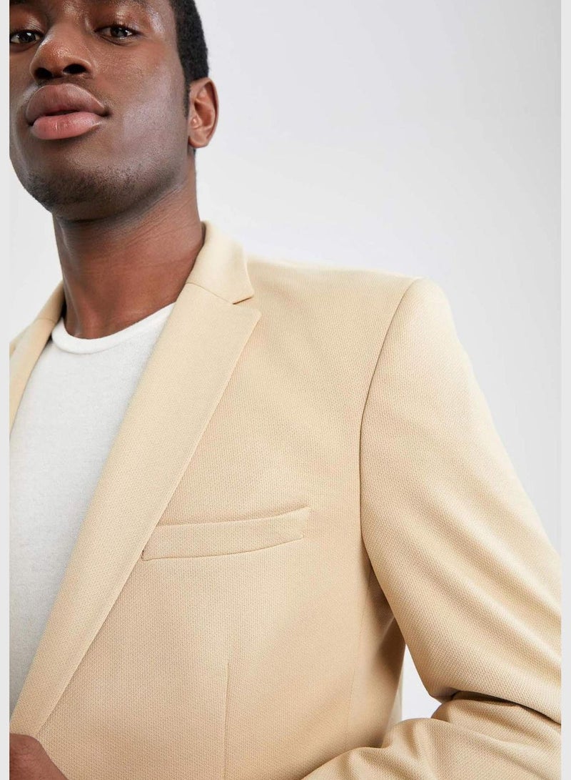 Slim Fit Basic Blazer Jacket