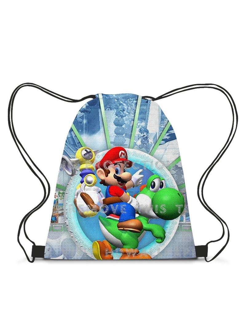 Mario Drawstring Bag Backpack 35*45cm