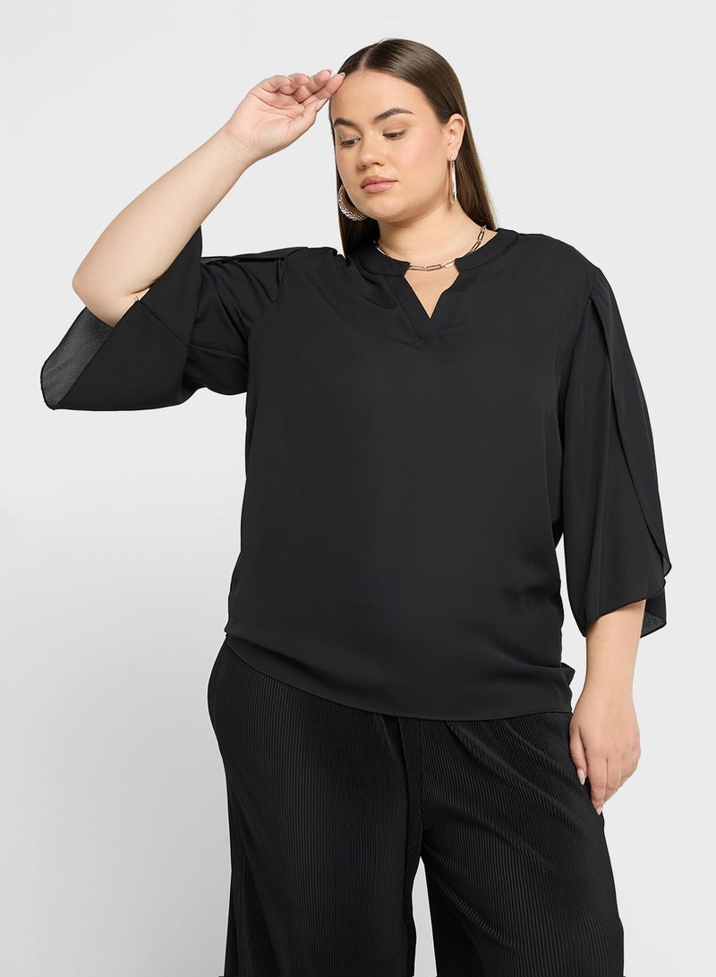 Flouncy Sleeve Top