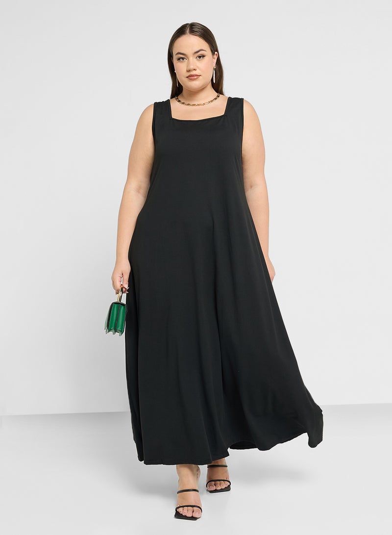 Sleevless A-Line Dress