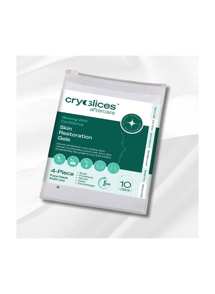 Cryoslices Aftercare 4-Piece Face Mask Muti-use