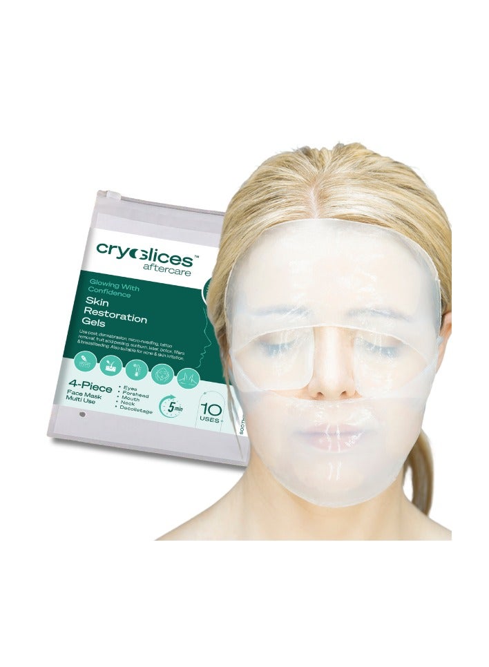 Cryoslices Aftercare 4-Piece Face Mask Muti-use