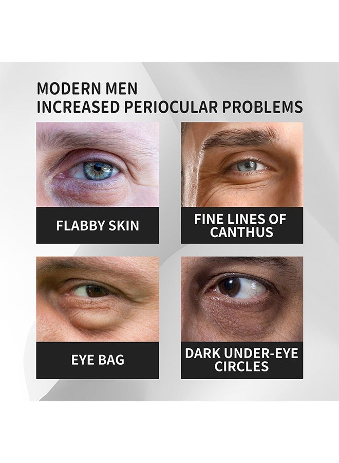 Mens Eye Cream, Eye Cream For Dark Circles And Puffiness, Anti-aging Caffeine Eye Cream For Men, Brightens, Reduces Puffiness, Dark Circles, And Fine Lines, Eye Treatment for Men