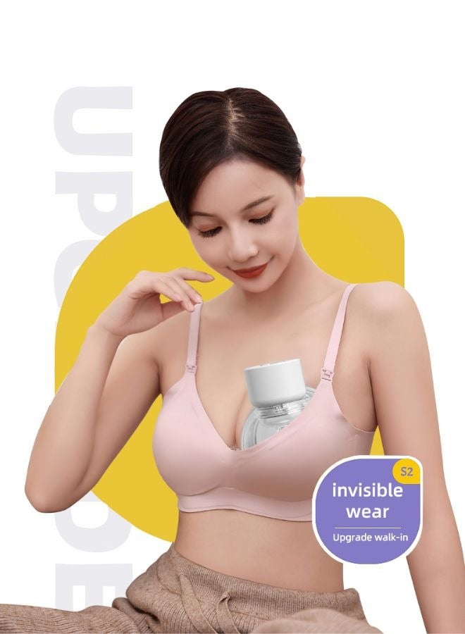 Wearable Double Electric Breast Pump with Digital Display, Anti-Reflective Design, Lightweight & Compact, Hands-Free Operation, 1500mAh Battery, 3 Modes & 9 Levels, 129x118x117mm