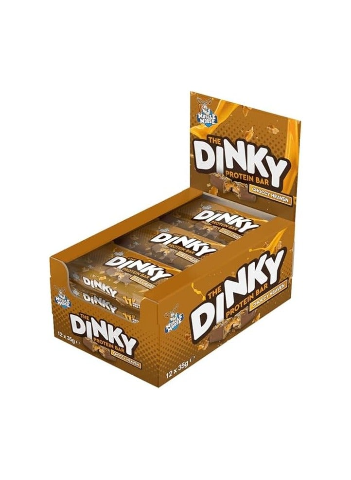 Muscle Moose Dinky Low Sugar Protein Bar, 11g Protein (PACK OF 12, CHOCCY HEAVEN)