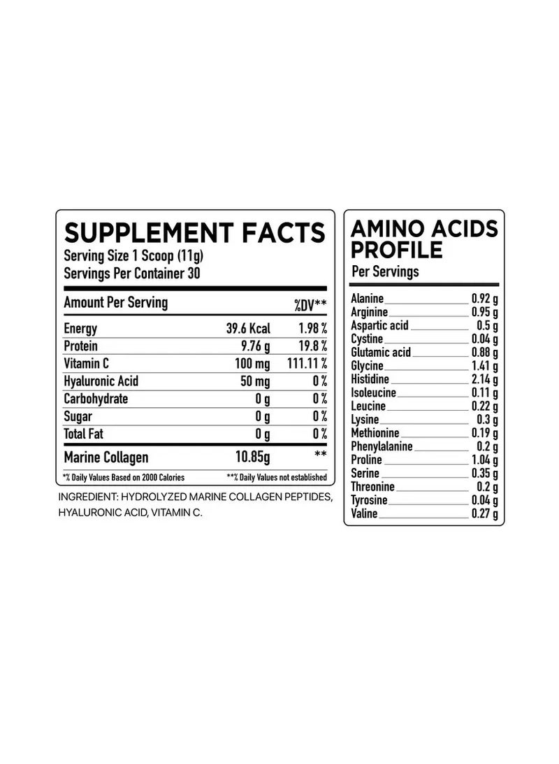 HC Nutrition Marine Collagen Peptides from Wild Caught Fish (30 Servings) 330g