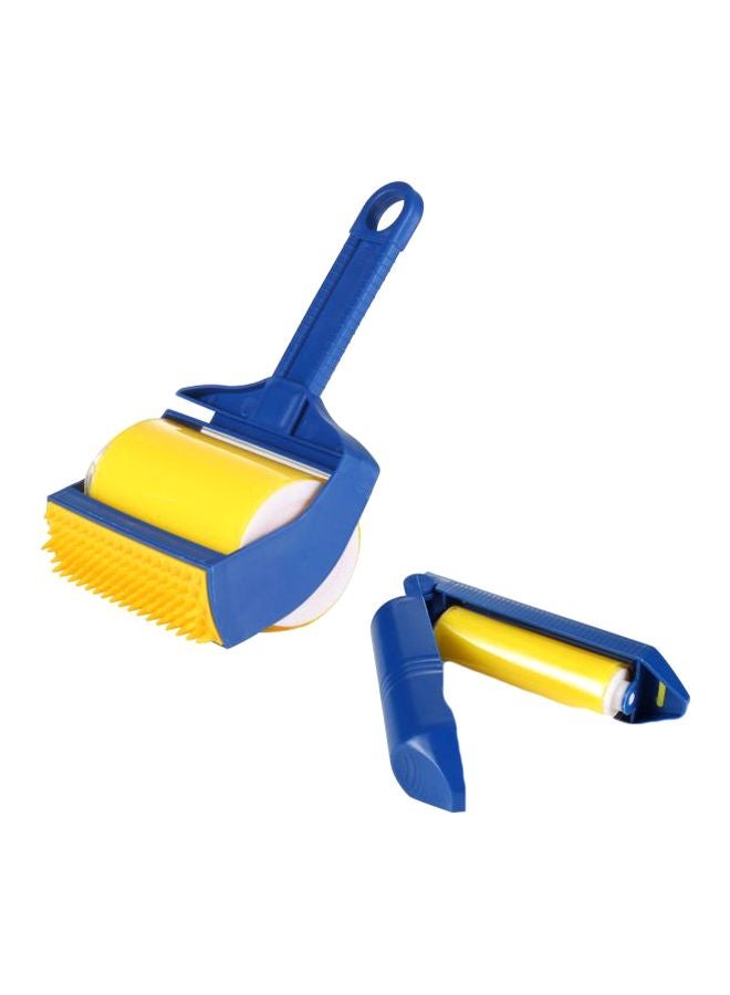 2-Piece Multipurpose Lint Roller Set Blue/Yellow